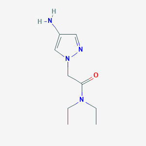 molecular formula C9H16N4O B13527381 2-(4-Amino-1h-pyrazol-1-yl)-N,N-diethylacetamide 