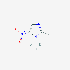 molecular formula C5H7N3O2 B135274 Dimétridazole-d3 CAS No. 64678-69-9