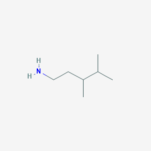 molecular formula C7H17N B13527406 3,4-Dimethylpentan-1-amine 