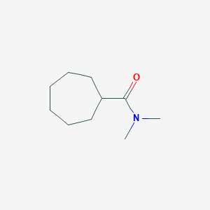 molecular formula C10H19NO B13527426 N,N-dimethylcycloheptanecarboxamide 