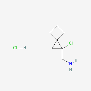 1-{1-Chlorospiro[2.3]hexan-1-yl}methanaminehydrochloride