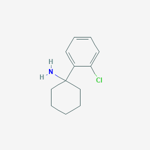 molecular formula C12H16ClN B13527446 1-(2-Chlorophenyl)cyclohexan-1-amine 