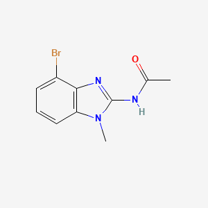 N-(4-bromo-1-methyl-1H-1,3-benzodiazol-2-yl)acetamide