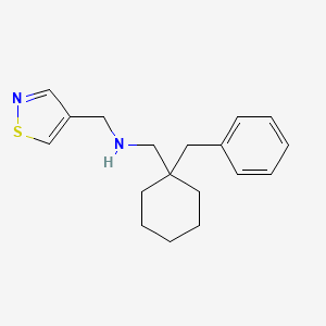 [(1-Benzylcyclohexyl)methyl][(1,2-thiazol-4-yl)methyl]amine