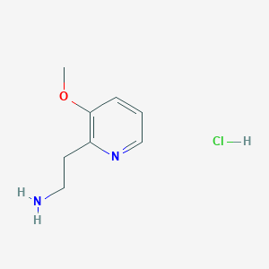 molecular formula C8H13ClN2O B13527504 2-(3-Methoxypyridin-2-yl)ethan-1-amine hydrochloride 