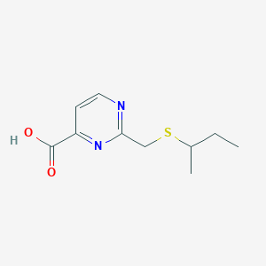 2-((Sec-butylthio)methyl)pyrimidine-4-carboxylic acid