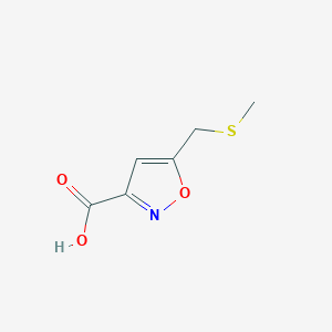 5-((Methylthio)methyl)isoxazole-3-carboxylic acid