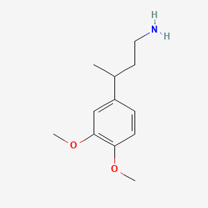 molecular formula C12H19NO2 B13527543 3-(3,4-Dimethoxyphenyl)butan-1-amine 