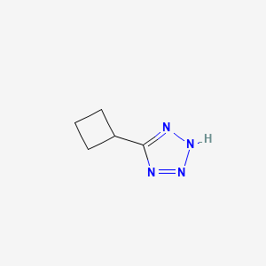 molecular formula C5H8N4 B13527578 5-cyclobutyl-1H-1,2,3,4-tetrazole 