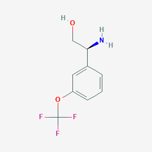 (s)-2-Amino-2-(3-(trifluoromethoxy)phenyl)ethan-1-ol