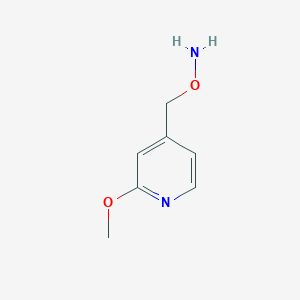 molecular formula C7H10N2O2 B13527589 O-[(2-Methoxy-4-pyridyl)methyl]hydroxylamine 