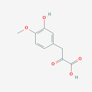 molecular formula C10H10O5 B13527622 3-(3-Hydroxy-4-methoxyphenyl)-2-oxopropanoic acid 