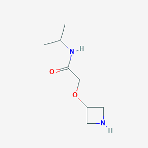 molecular formula C8H16N2O2 B13527642 2-(Azetidin-3-yloxy)-N-isopropylacetamide 