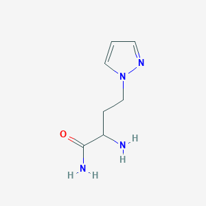 2-Amino-4-(1h-pyrazol-1-yl)butanamide