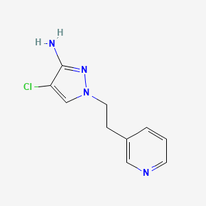 4-Chloro-1-(2-(pyridin-3-yl)ethyl)-1h-pyrazol-3-amine