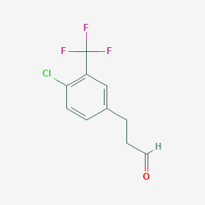 3-(4'-Chloro-3'-(trifluoromethyl)phenyl)propionaldehyde