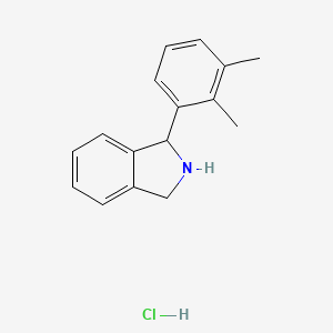 molecular formula C16H18ClN B13527756 1-(2,3-dimethylphenyl)-2,3-dihydro-1H-isoindolehydrochloride 