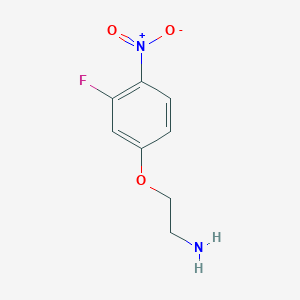 molecular formula C8H9FN2O3 B13527778 2-(3-Fluoro-4-nitrophenoxy)ethan-1-amine 