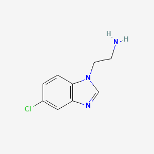 molecular formula C9H10ClN3 B13527794 2-(5-chloro-1H-benzimidazol-1-yl)ethanamine 