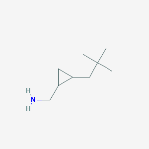 molecular formula C9H19N B13527799 (2-Neopentylcyclopropyl)methanamine 