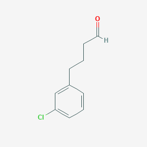 molecular formula C10H11ClO B13527809 4-(3-Chlorophenyl)butanal 