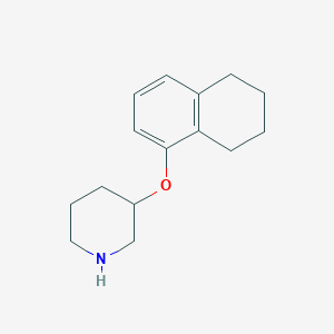 3-(5,6,7,8-Tetrahydronaphthalen-1-yloxy)piperidine