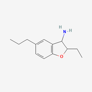 2-Ethyl-5-propyl-2,3-dihydrobenzofuran-3-amine