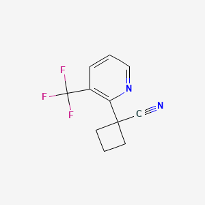 1-(3-(Trifluoromethyl)pyridin-2-yl)cyclobutane-1-carbonitrile