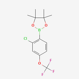 2-(2-Chloro-4-(trifluoromethoxy)phenyl)-4,4,5,5-tetramethyl-1,3,2-dioxaborolane