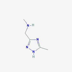 methyl[(3-methyl-1H-1,2,4-triazol-5-yl)methyl]amine