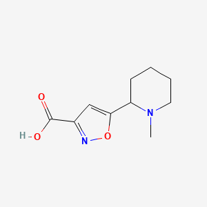 5-(1-Methylpiperidin-2-yl)isoxazole-3-carboxylic acid