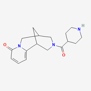 molecular formula C17H23N3O2 B13527981 11-(Piperidine-4-carbonyl)-7,11-diazatricyclo[7.3.1.0,2,7]trideca-2,4-dien-6-one 