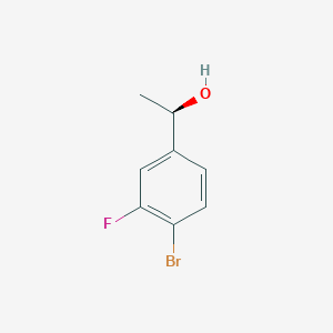 molecular formula C8H8BrFO B13528021 (R)-1-(4-Bromo-3-fluorophenyl)ethan-1-ol 