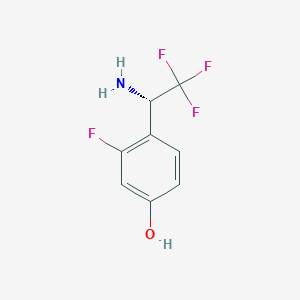 (S)-4-(1-amino-2,2,2-trifluoroethyl)-3-fluorophenol