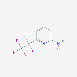 6-(1,1,2,2,2-Pentafluoroethyl)pyridin-2-amine