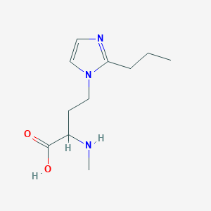 2-(Methylamino)-4-(2-propyl-1h-imidazol-1-yl)butanoic acid