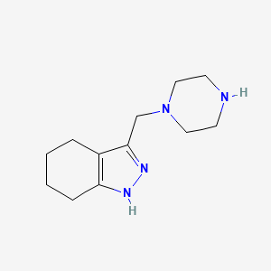 3-(piperazin-1-ylmethyl)-4,5,6,7-tetrahydro-1H-indazole