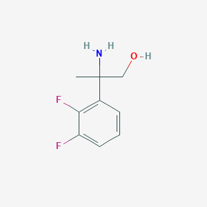 molecular formula C9H11F2NO B13528049 2-Amino-2-(2,3-difluorophenyl)propan-1-ol 