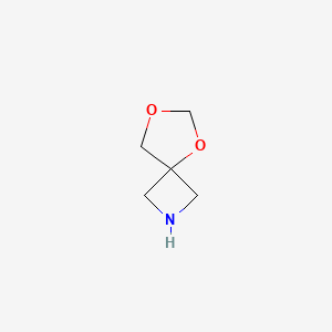 molecular formula C5H9NO2 B13528055 5,7-Dioxa-2-azaspiro[3.4]octane 