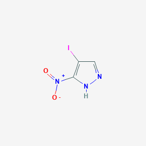 molecular formula C3H2IN3O2 B1352806 4-碘-3-硝基-1H-吡唑 CAS No. 400753-02-8