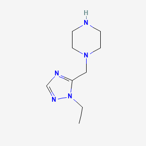 1-((1-Ethyl-1h-1,2,4-triazol-5-yl)methyl)piperazine