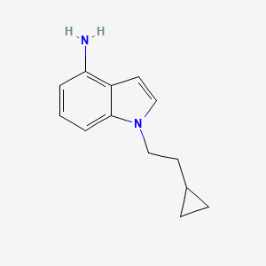 molecular formula C13H16N2 B13528129 1-(2-Cyclopropylethyl)-1h-indol-4-amine 