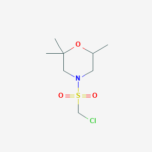 4-((Chloromethyl)sulfonyl)-2,2,6-trimethylmorpholine