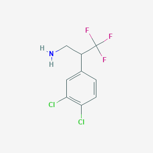 2-(3,4-Dichlorophenyl)-3,3,3-trifluoropropan-1-amine