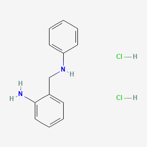 molecular formula C13H16Cl2N2 B13528174 2-[(Phenylamino)methyl]aniline dihydrochloride 