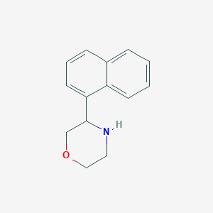 molecular formula C14H15NO B13528196 3-(Naphthalen-1-yl)morpholine 