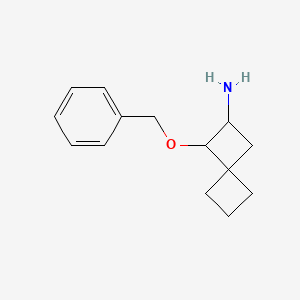 molecular formula C14H19NO B13528224 1-(Benzyloxy)spiro[3.3]heptan-2-amine 