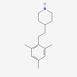 molecular formula C16H25N B13528239 4-(2,4,6-Trimethylphenethyl)piperidine CAS No. 1152587-51-3