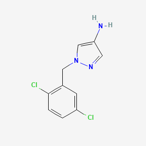 molecular formula C10H9Cl2N3 B13528253 1-(2,5-Dichlorobenzyl)-1h-pyrazol-4-amine 