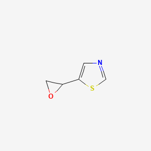 molecular formula C5H5NOS B13528259 5-(Oxiran-2-yl)-1,3-thiazole 